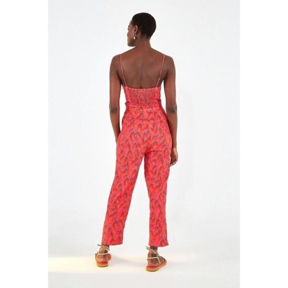 FARM RIO Red Pepper Jumpsuit Size XS - Picture 3 of 13